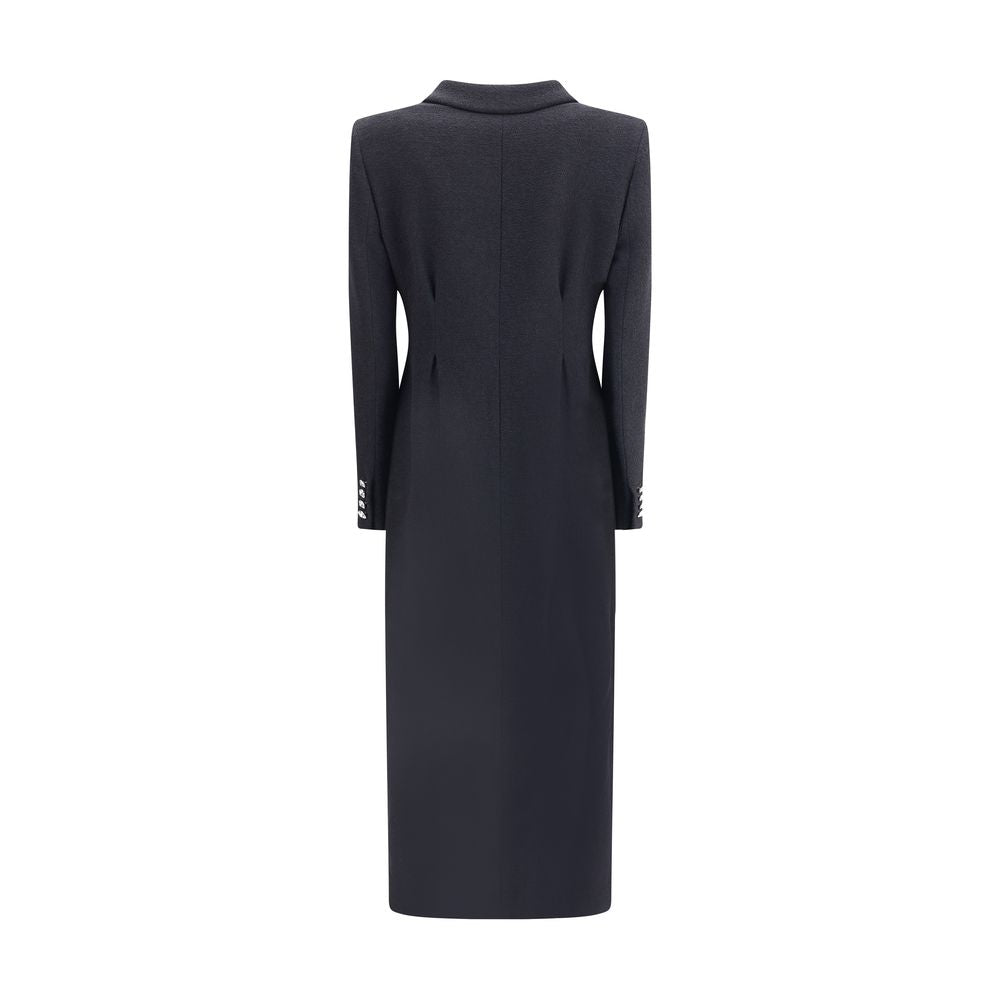 Alessandra Rich Tweed Long Coat