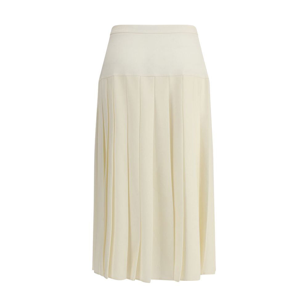 Alessandra Rich Pleated Midi Skirt