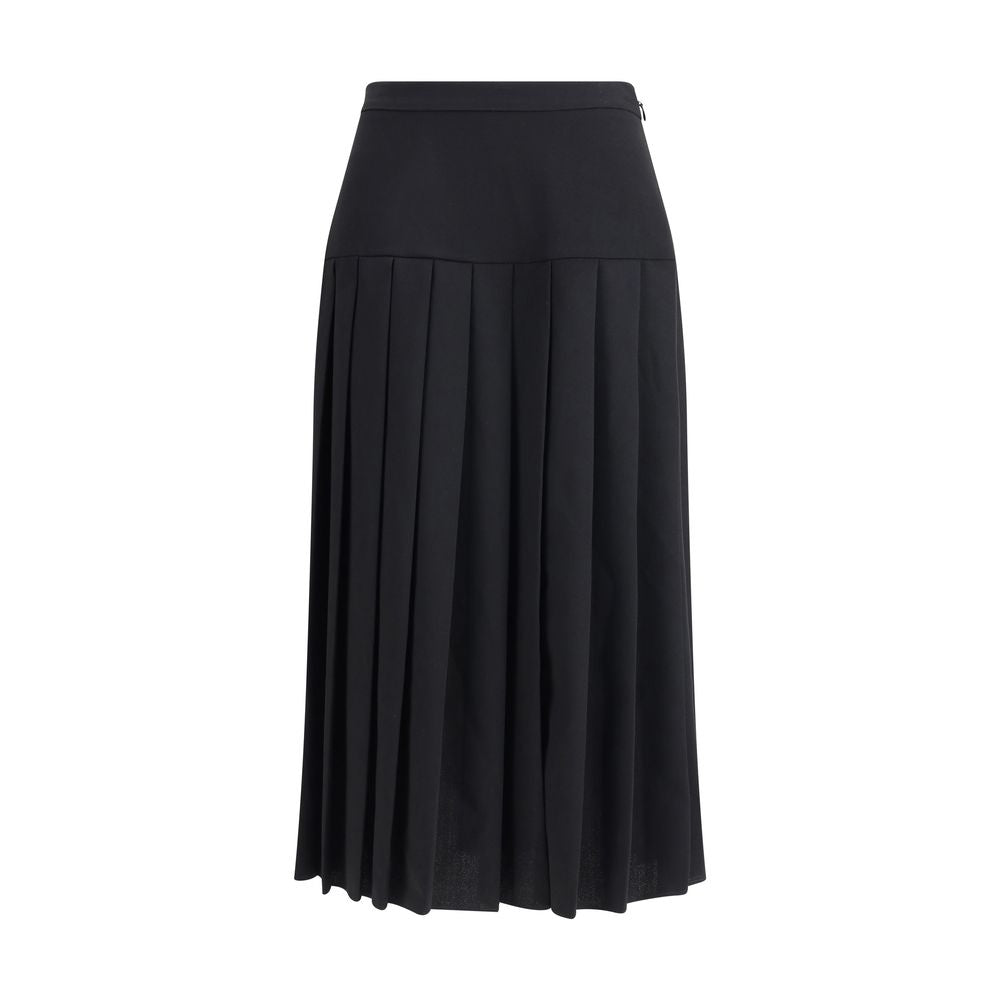 Alessandra Rich Pleated Midi Skirt