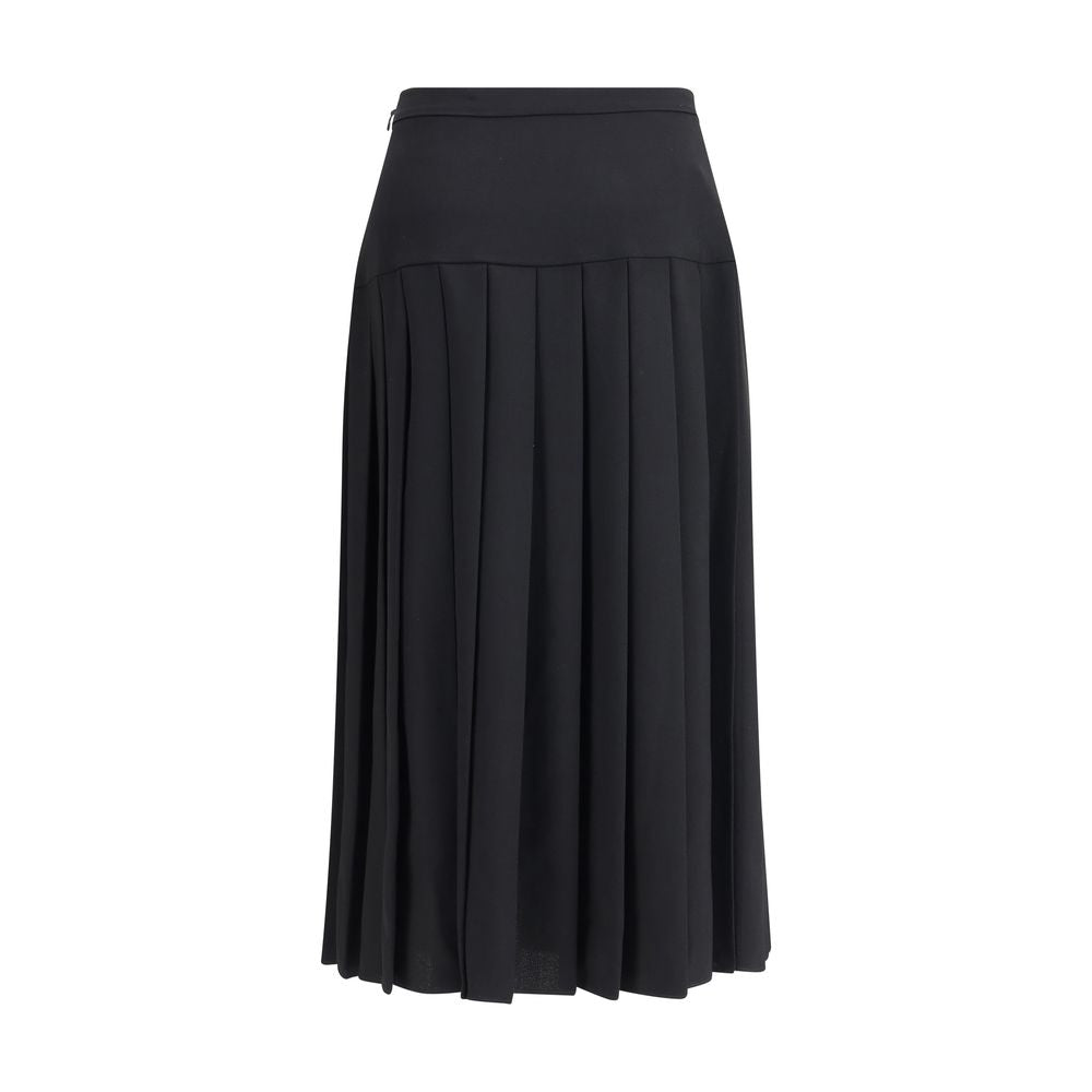 Alessandra Rich Pleated Midi Skirt