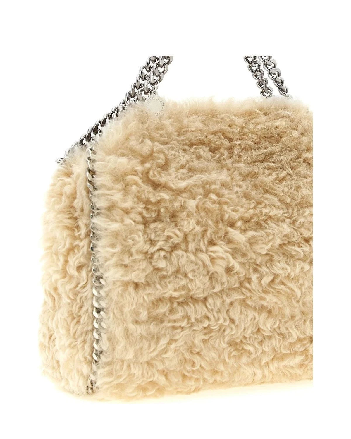 Stella McCartney Satchel Bag in beige, Polyester — view 3