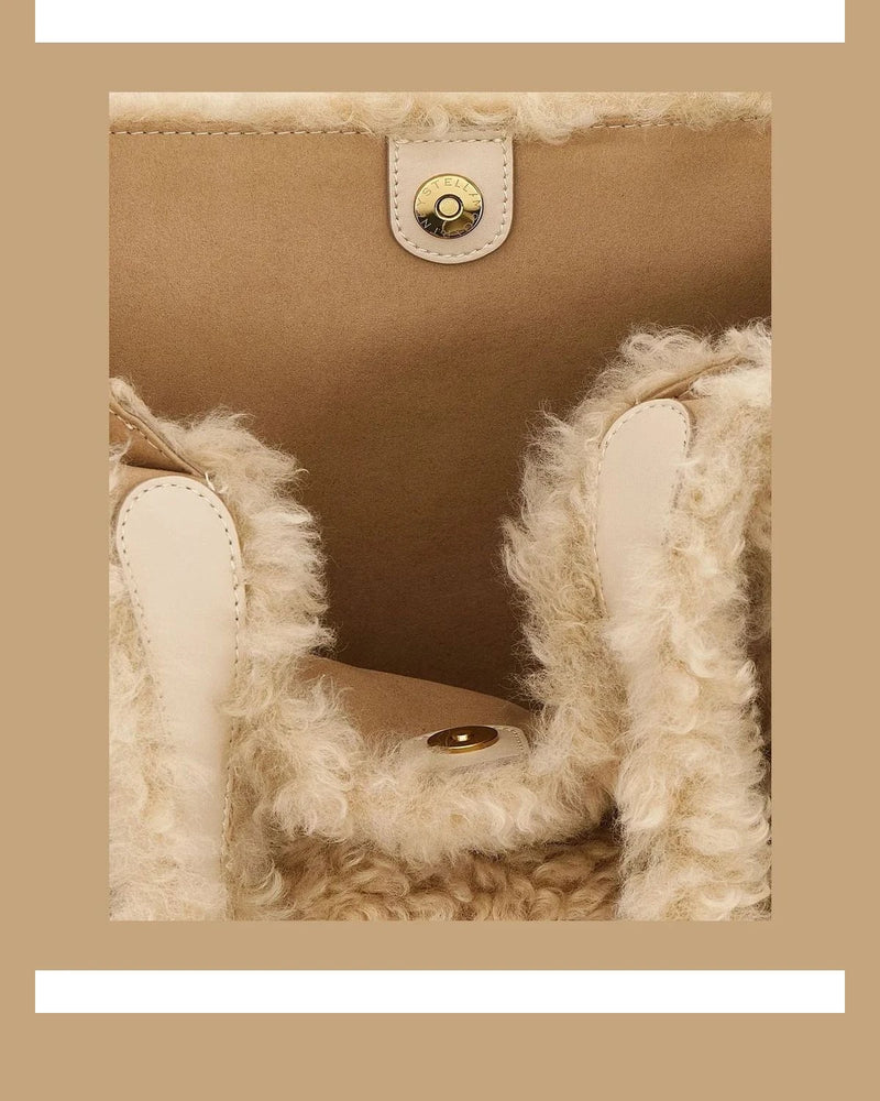 Stella McCartney Tote Bag in beige, Polyester — view 4