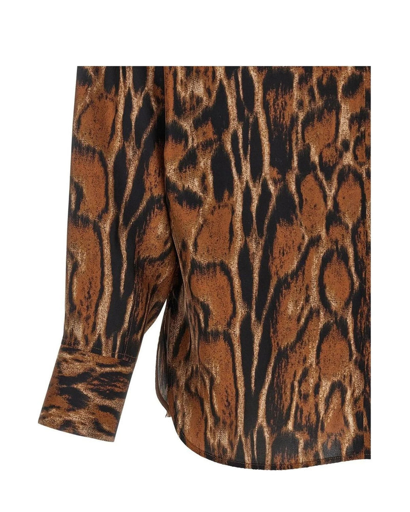 Alberto Biani Blouse in brown, Silk — view 4