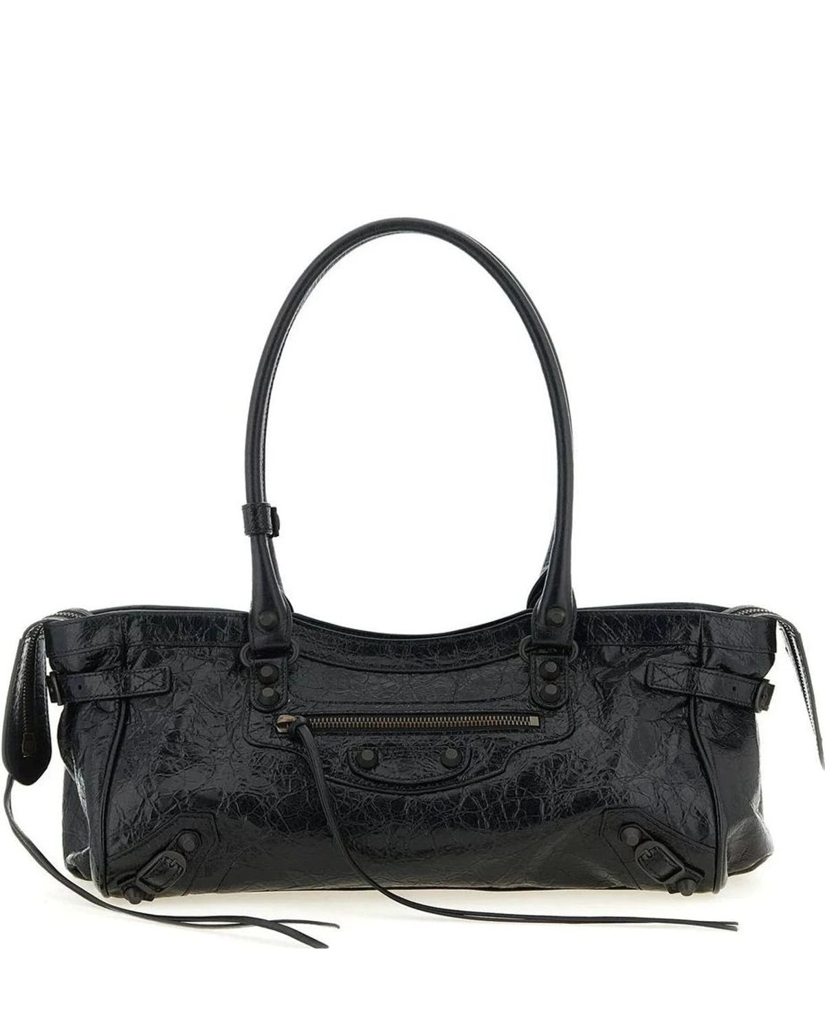 Balenciaga Shoulder Bag in black, Lamb Leather