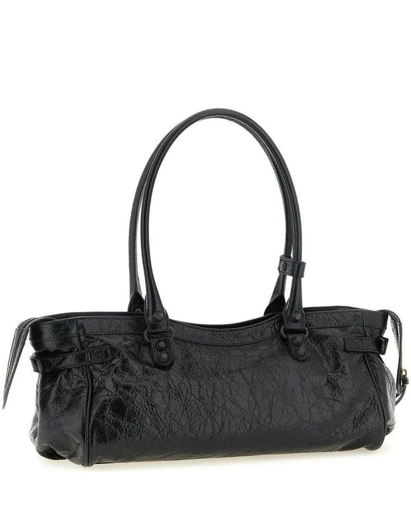 Balenciaga Shoulder Bag in black, Lamb Leather — view 2