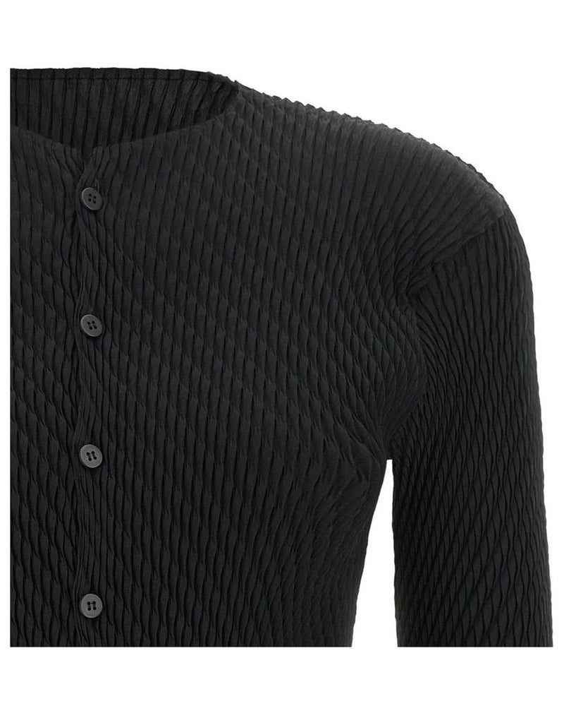 Issey Miyake Cardigan in black, Polyester — view 3
