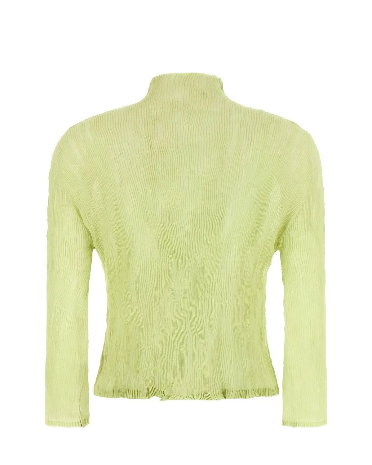 Issey Miyake Cardigan in green, Polyester — view 2