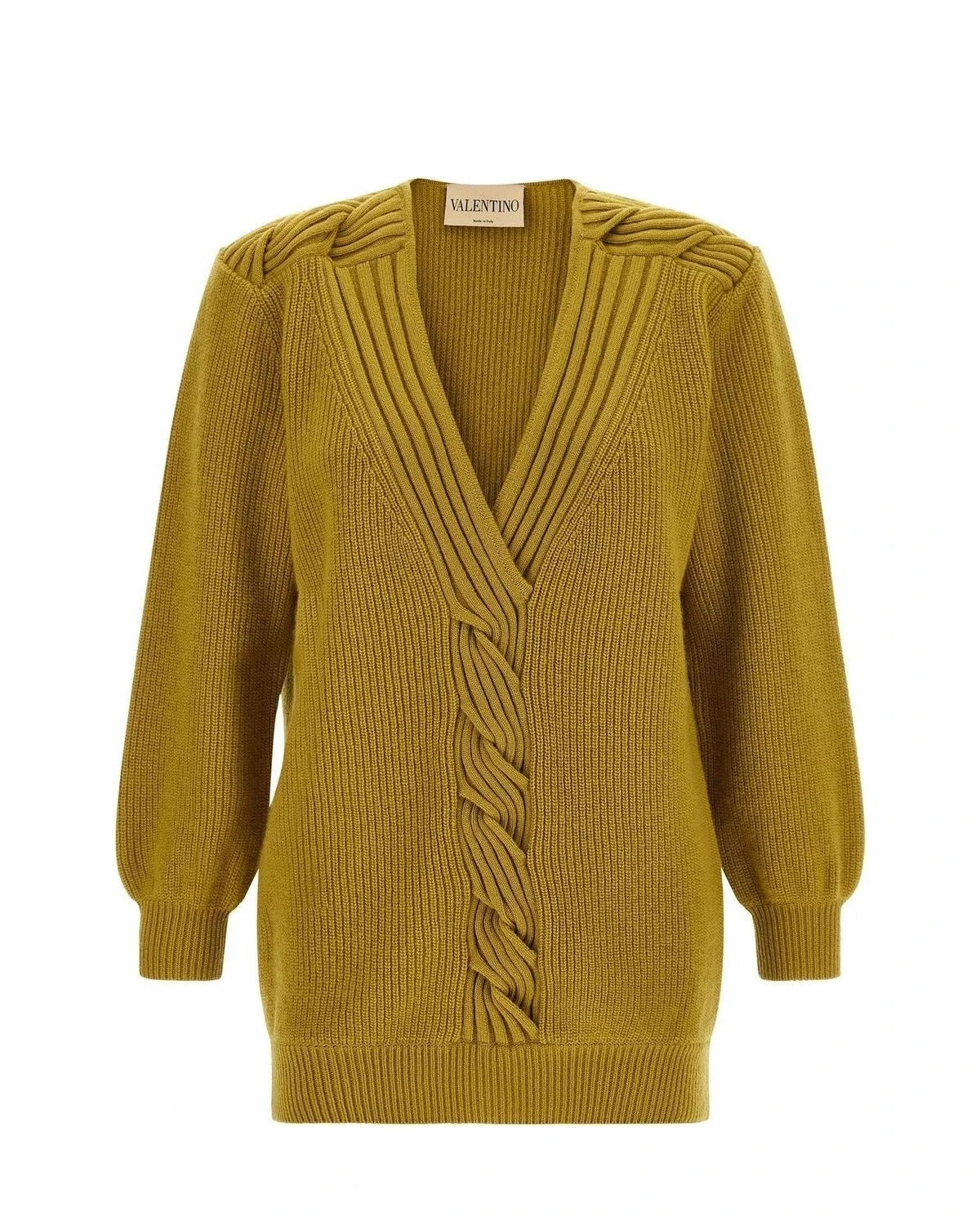 Valentino Garavani Cardigan in yellow, Virgin Wool