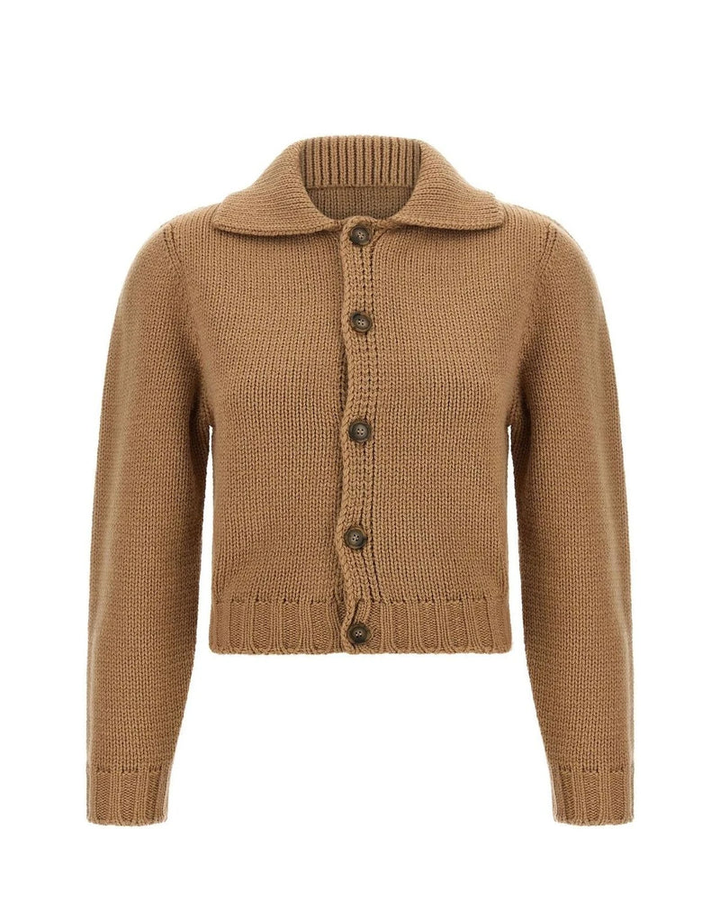 MM6 Maison Margiela Cardigan in beige, Wool