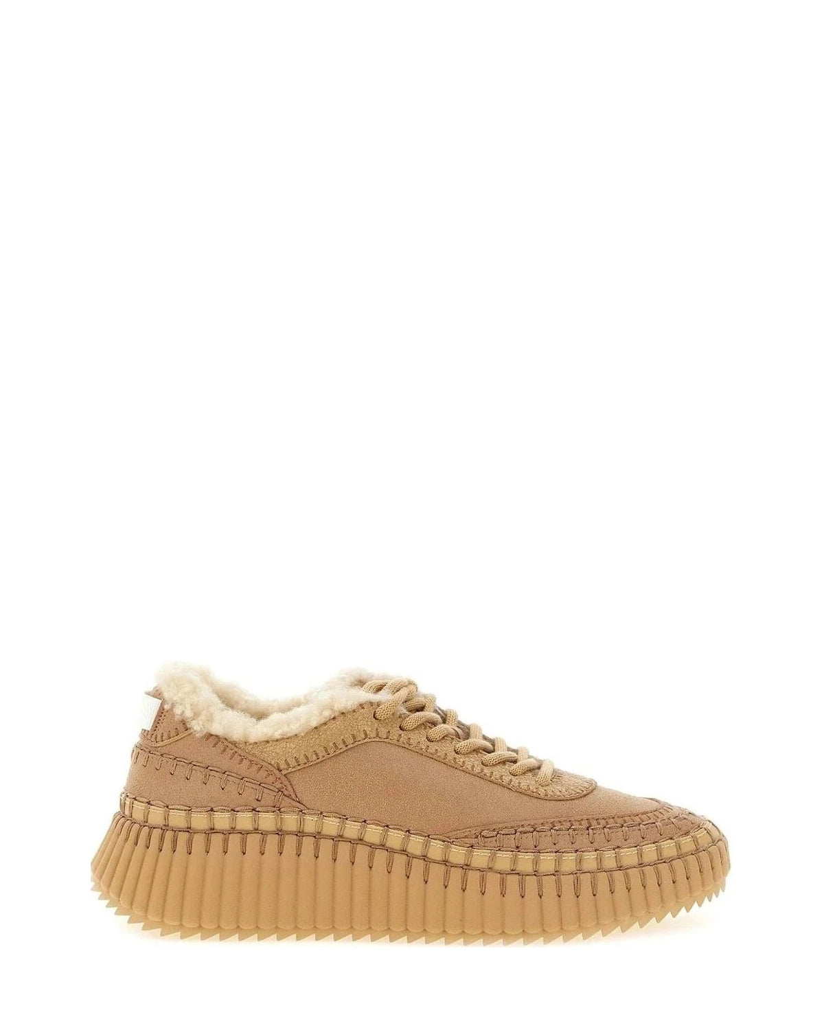 Chloé Sneakers in beige, Sheepskin Leather