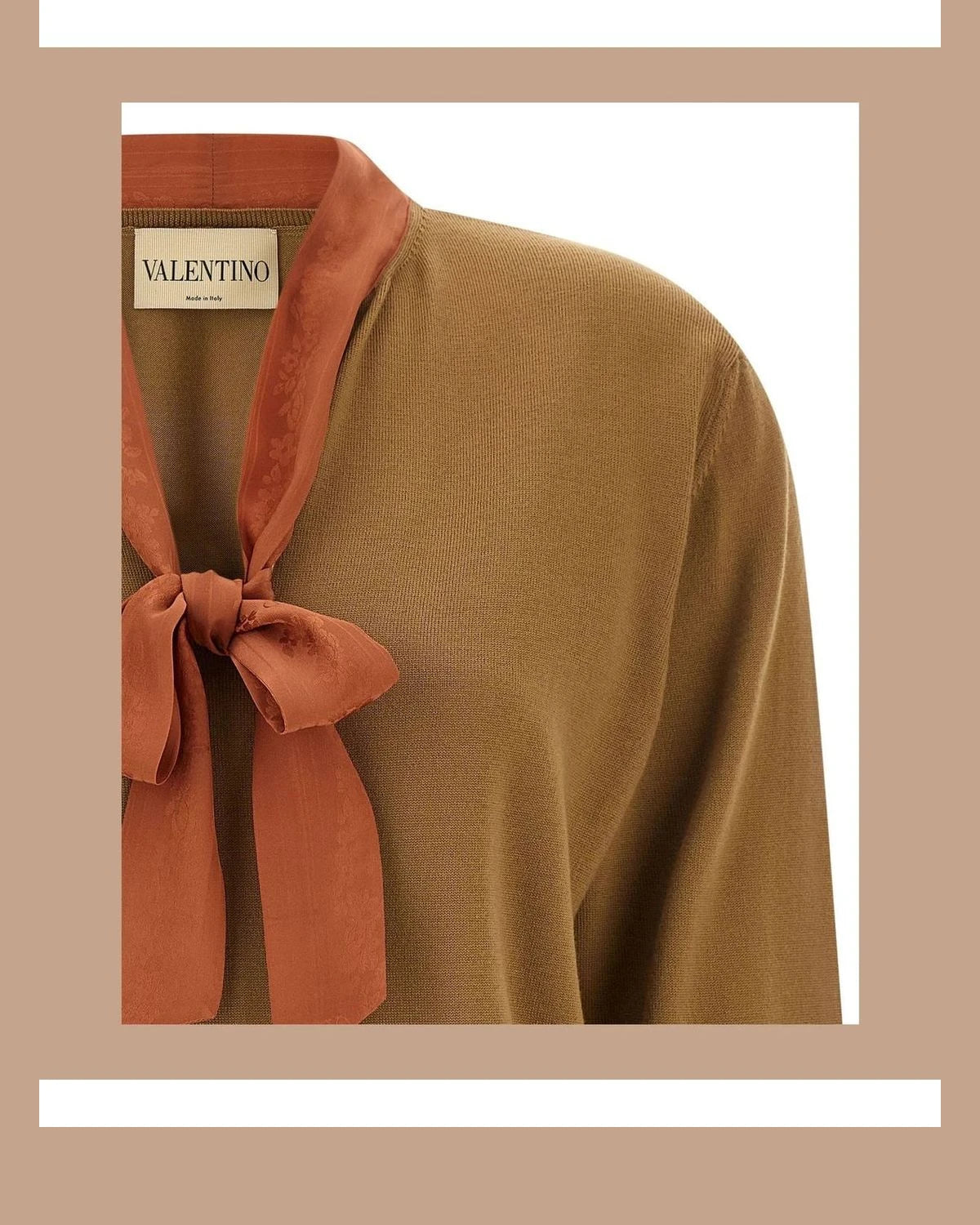 Valentino Garavani Cardigan in brown, Cashmere — view 3
