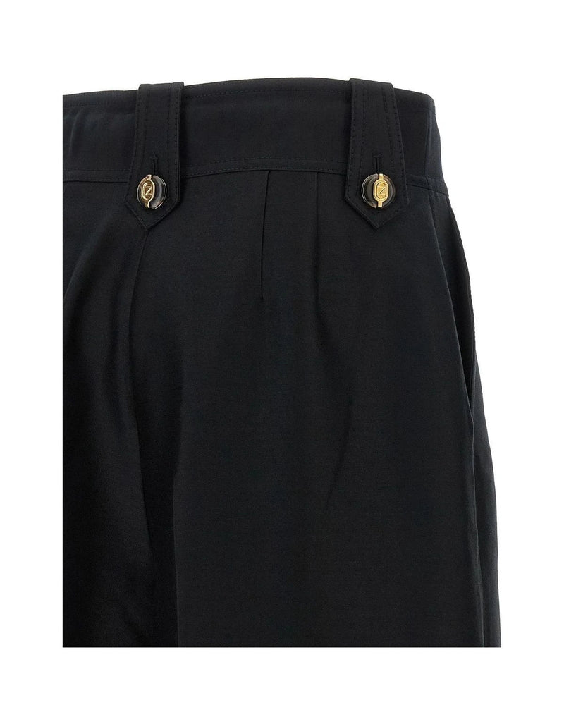 Zimmermann Short Trouser in black, Wool — view 4