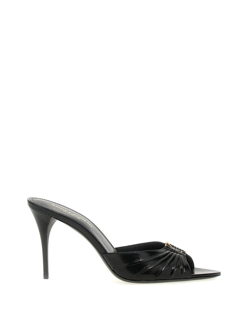 Saint Laurent Sandals in black, Lamb Leather