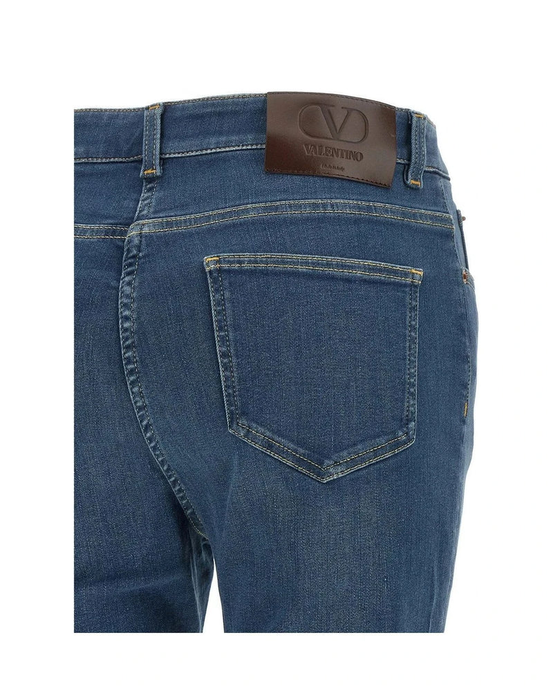 Valentino Garavani Jean in blue, Cotton Denim — view 4