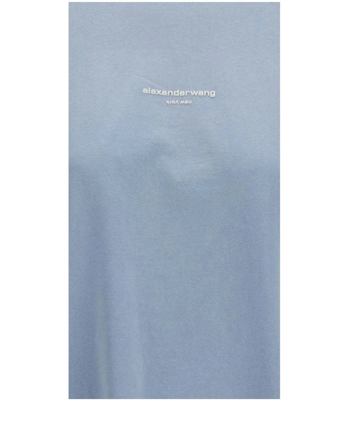 Alexander Wang T-Shirt in blue, Cotton — view 3