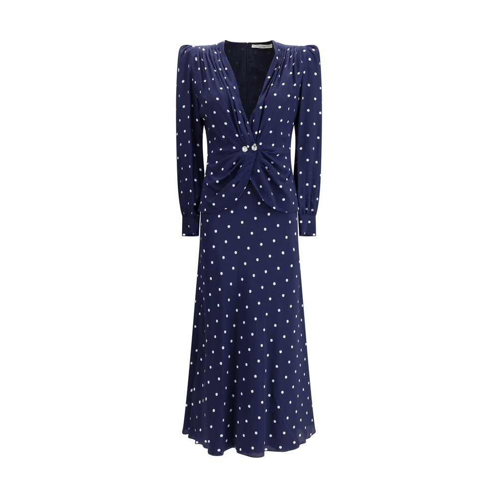 Alessandra Rich Polka Dot Dress