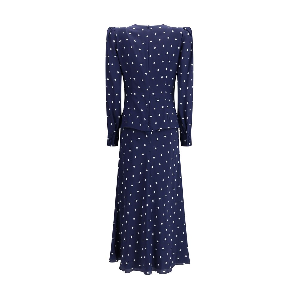 Alessandra Rich Polka Dot Dress