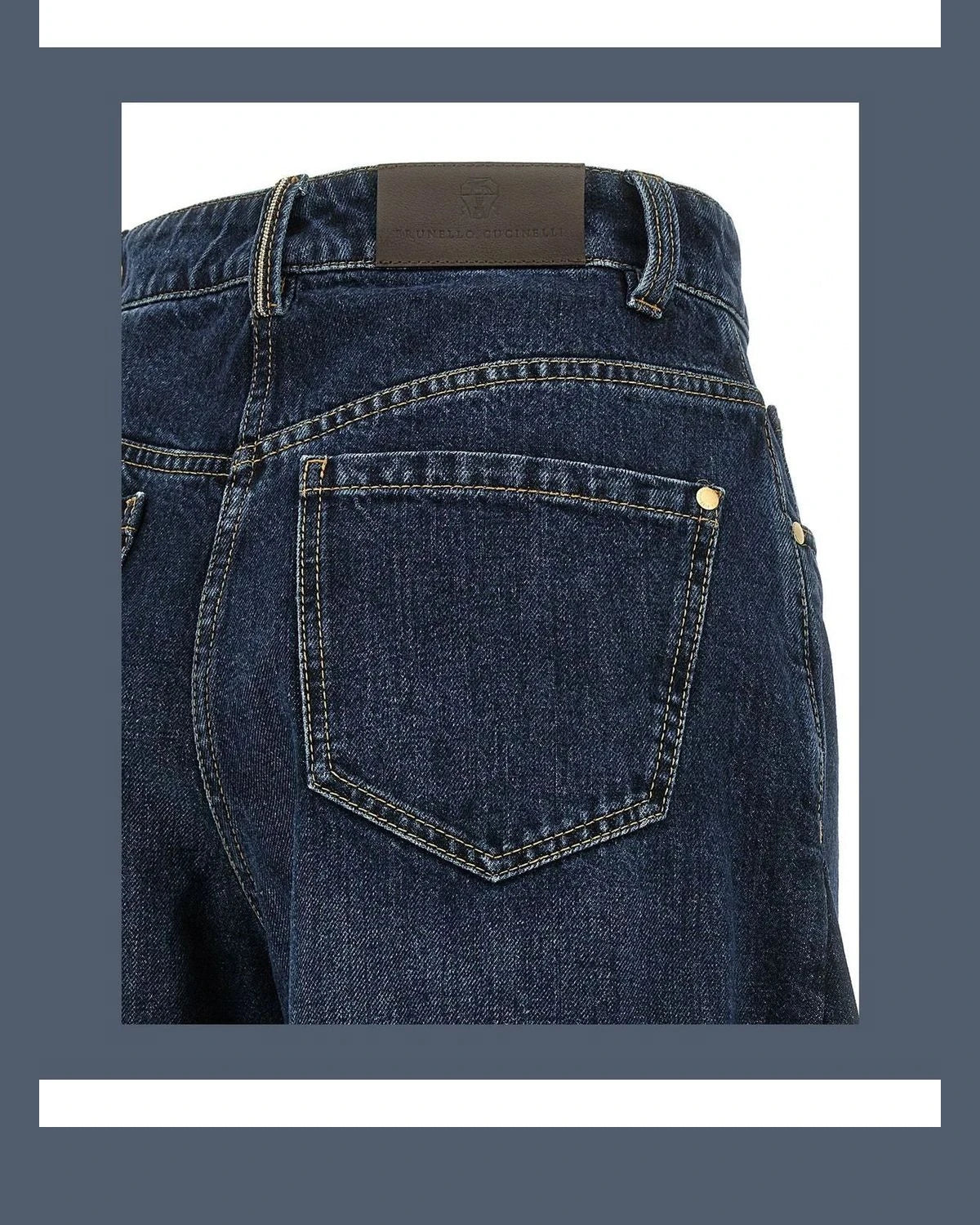 Brunello Cucinelli Jean in blue, Cotton — view 4