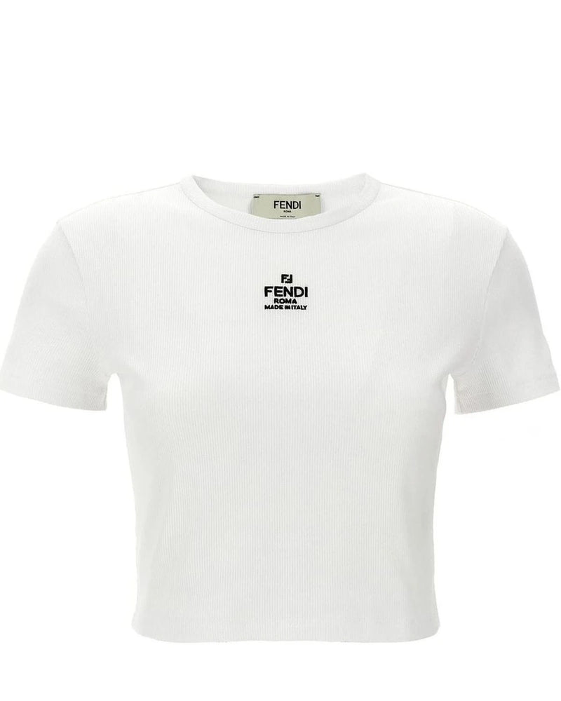 Fendi T-Shirt in white, Cotton