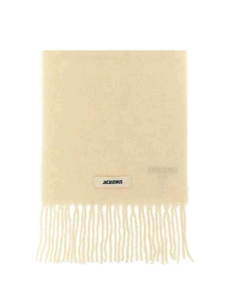 Jacquemus Scarves & Shawl in white, Alpaca — view 2
