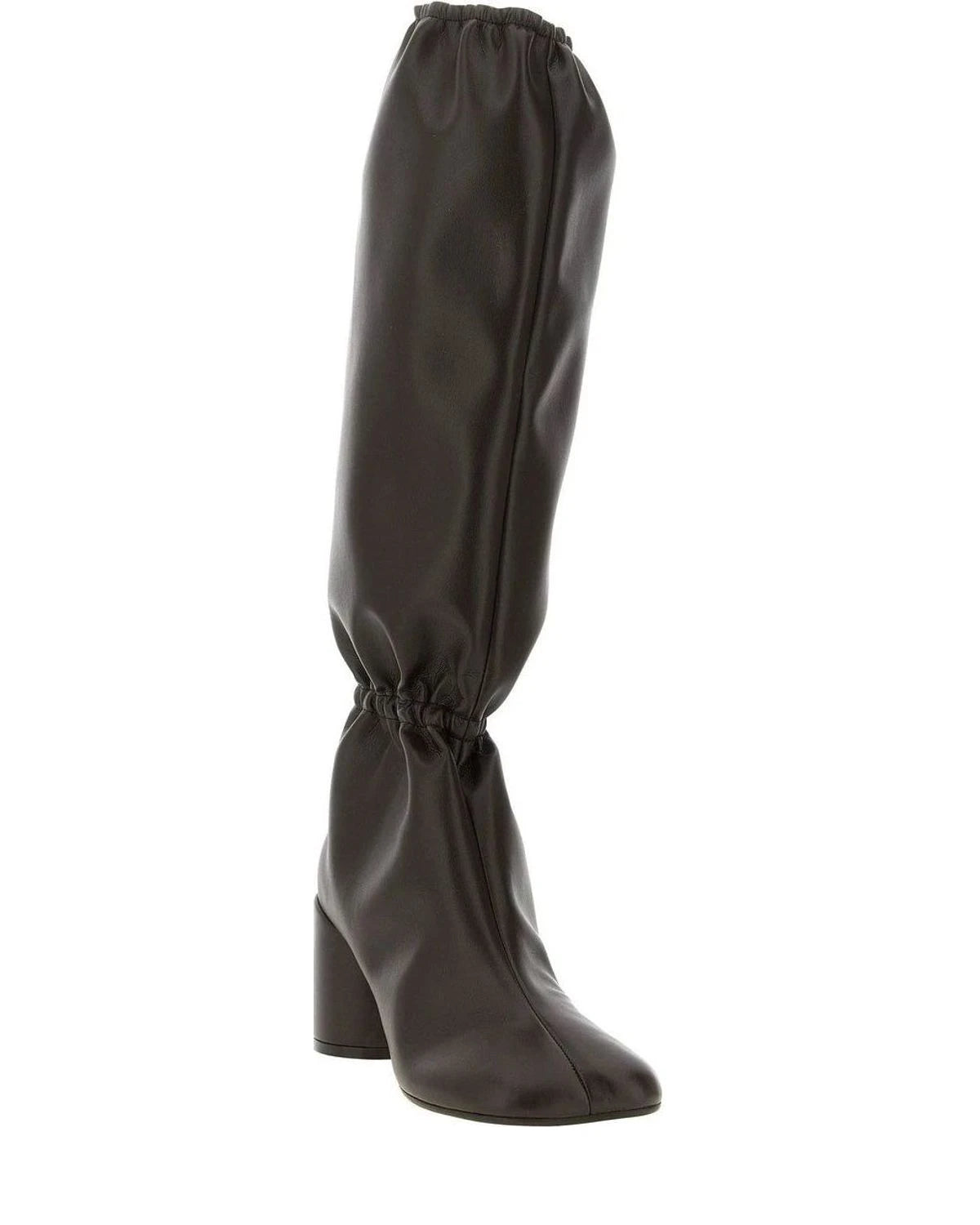 MM6 Maison Margiela Knee High Boots in brown, Polyurethane — view 2