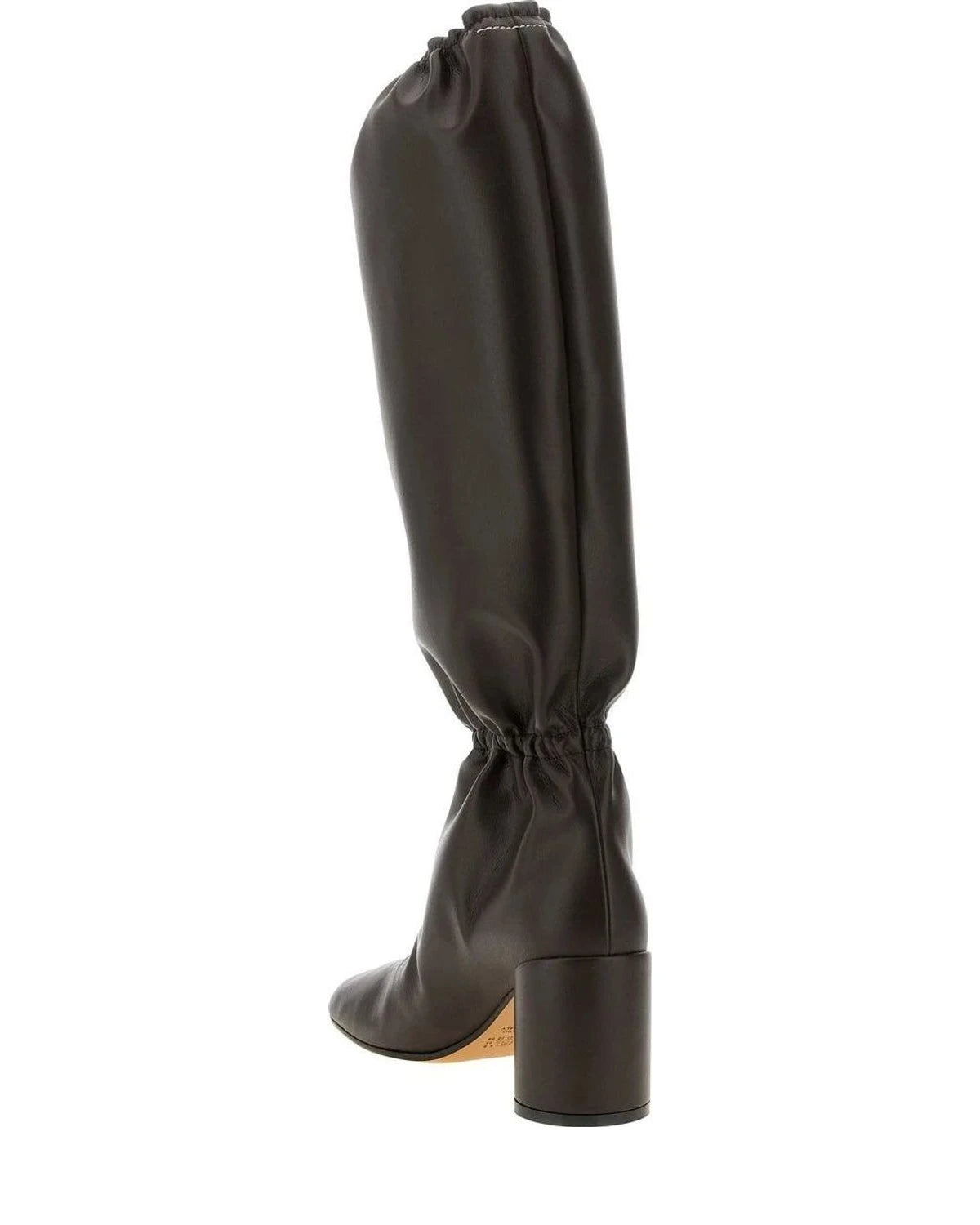 MM6 Maison Margiela Knee High Boots in brown, Polyurethane — view 3