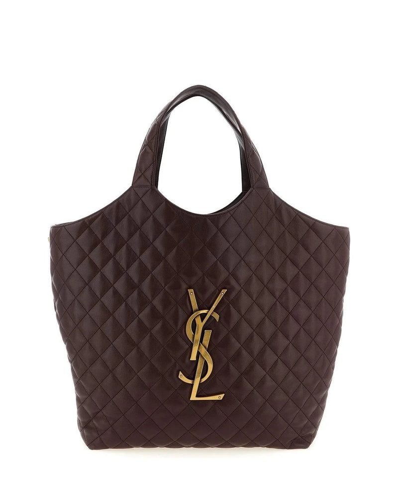 Saint Laurent Tote Bag in red, Lamb Leather