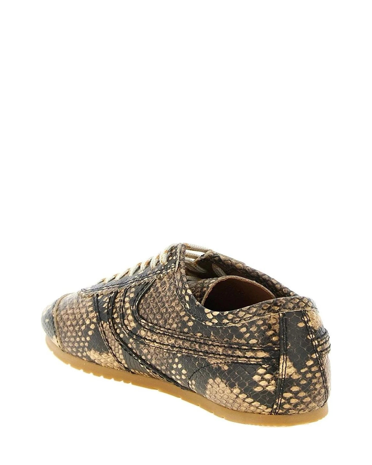 Dries Van Noten Sneakers in beige, Calfskin Leather — view 4