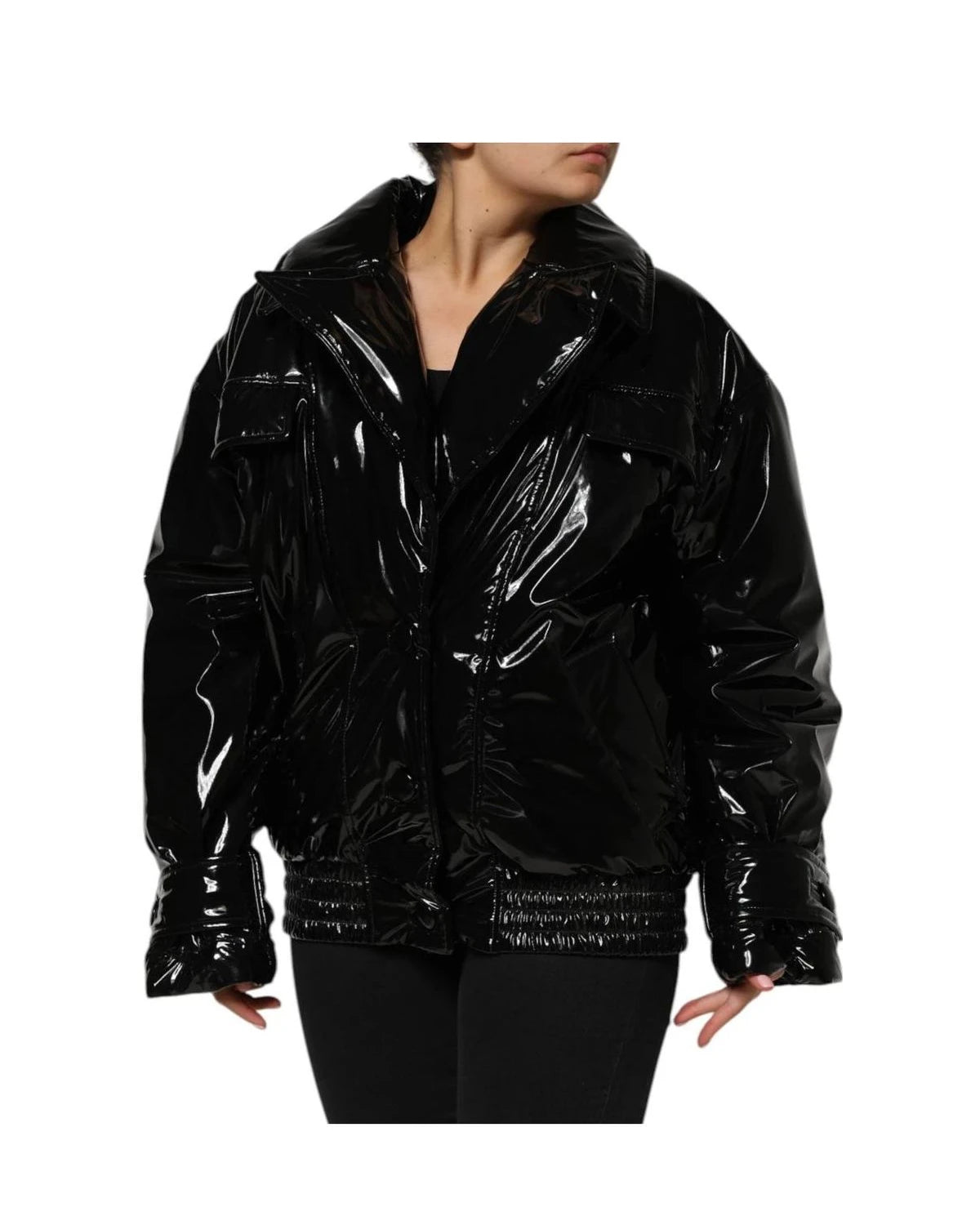 Dolce & Gabbana Bomber Jacket in black, Polyester — view 3