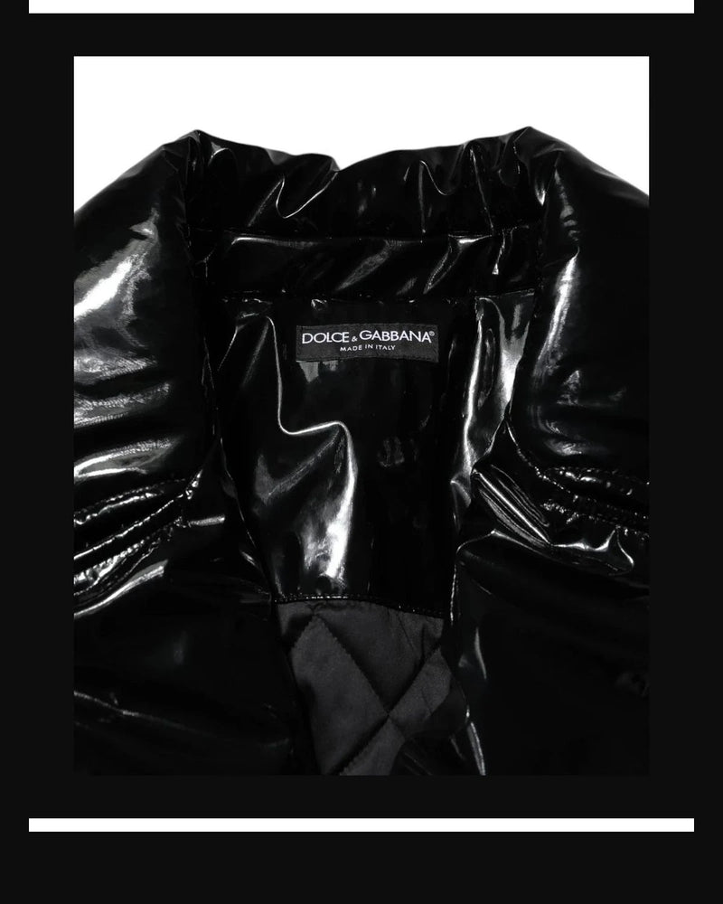 Dolce & Gabbana Bomber Jacket in black, Polyester — view 7