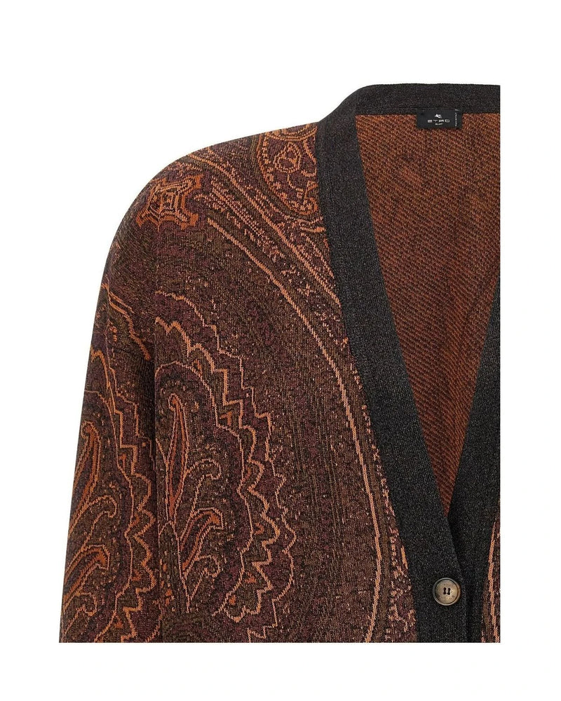 Etro Cardigan in brown — view 3