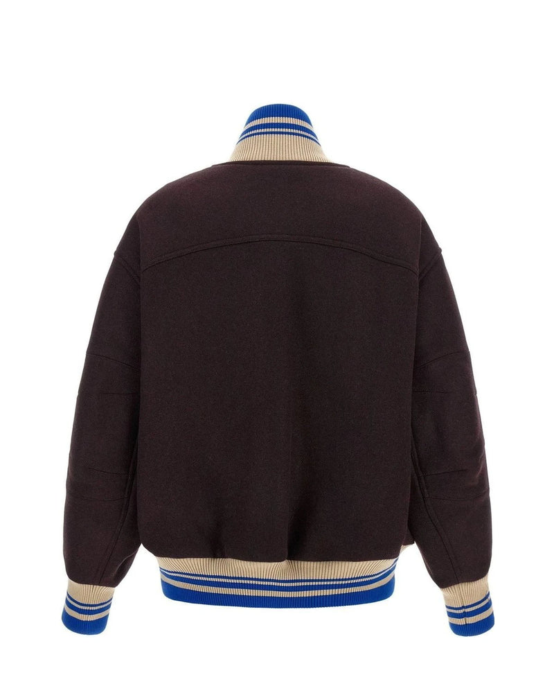 Dries Van Noten Varsity Jacket in purple — view 2