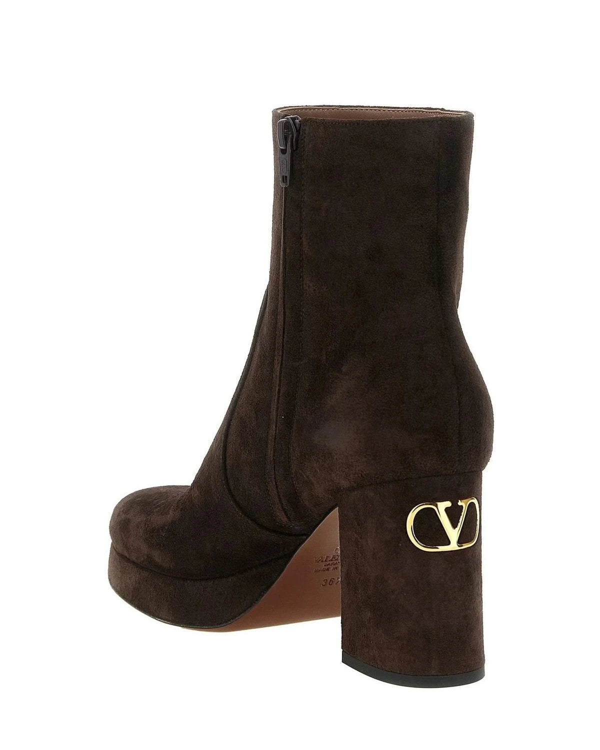 Valentino Garavani Ankle Boots in brown — view 3