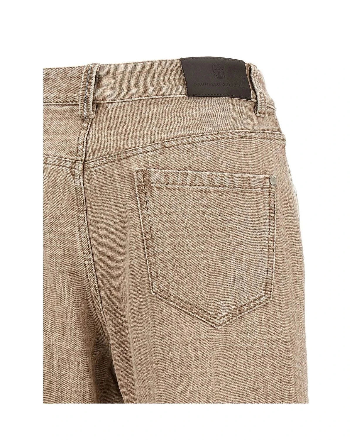 Brunello Cucinelli Jean in beige, Cotton — view 4