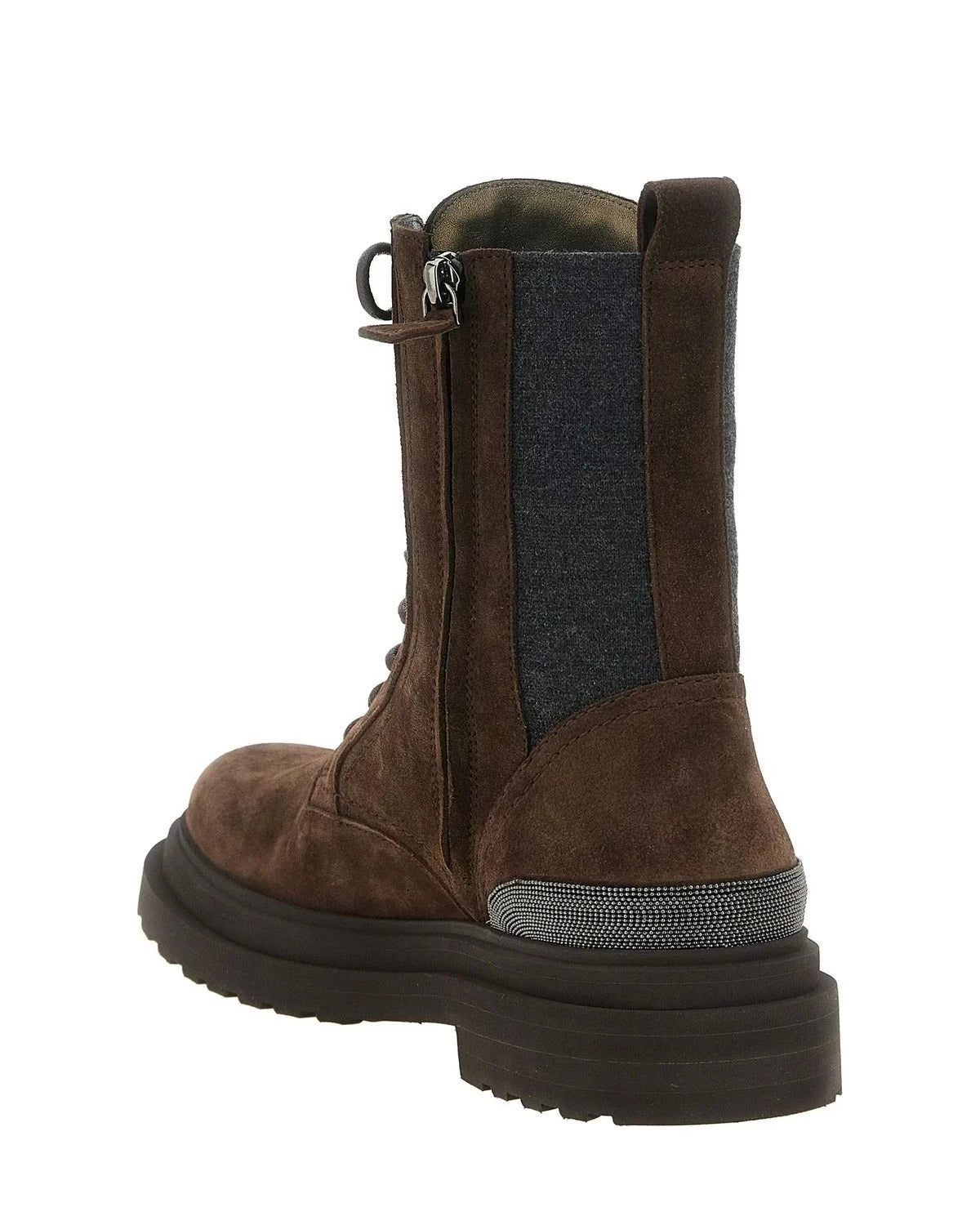 Brunello Cucinelli Boots in brown, Calfskin Leather — view 3