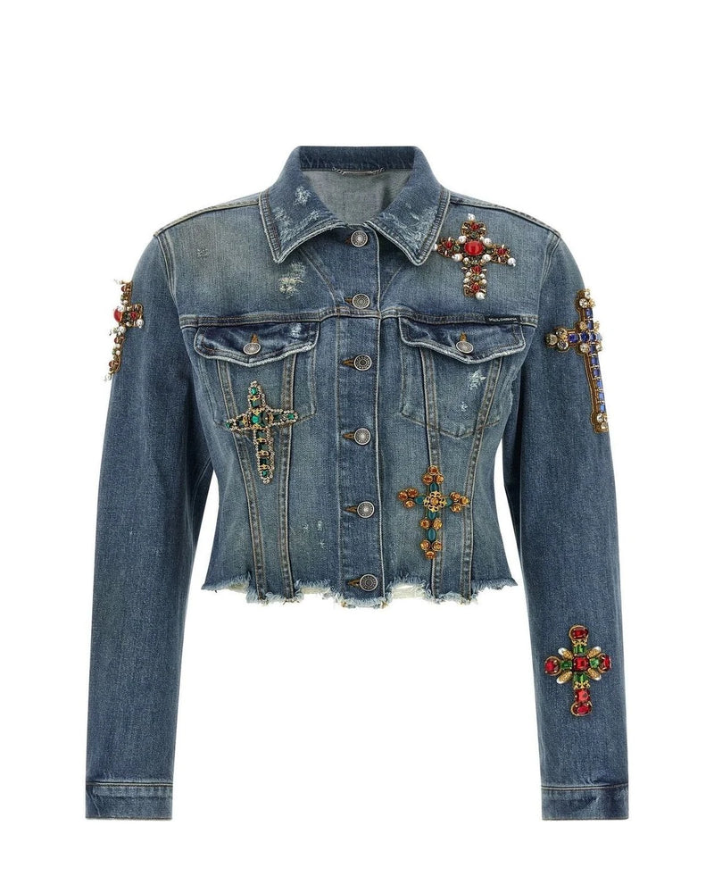 Dolce & Gabbana Trucker Jacket in blue