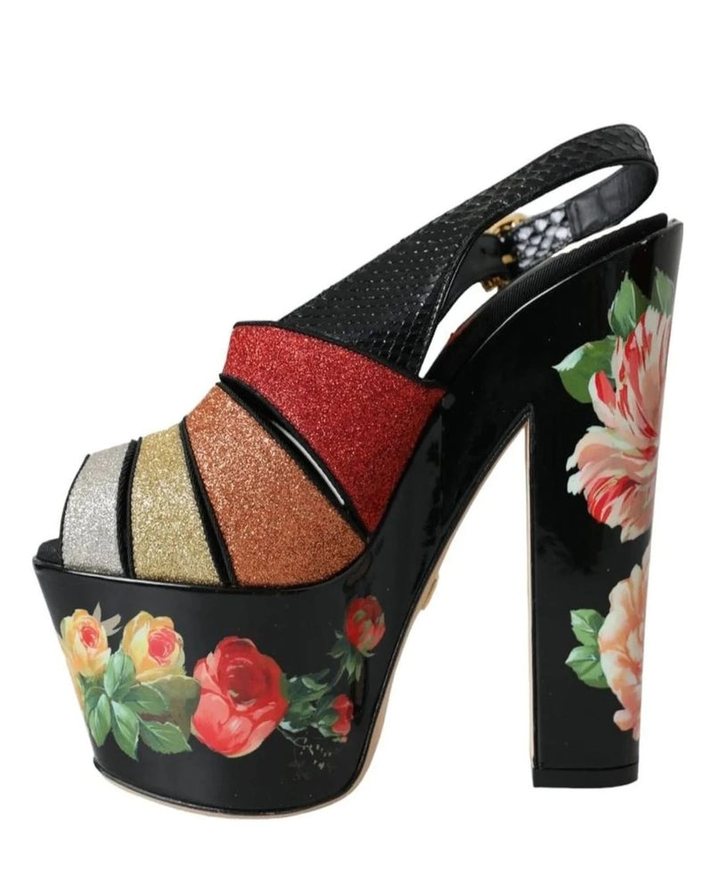 Dolce & Gabbana Sandals in multicolor, Lurex — view 5