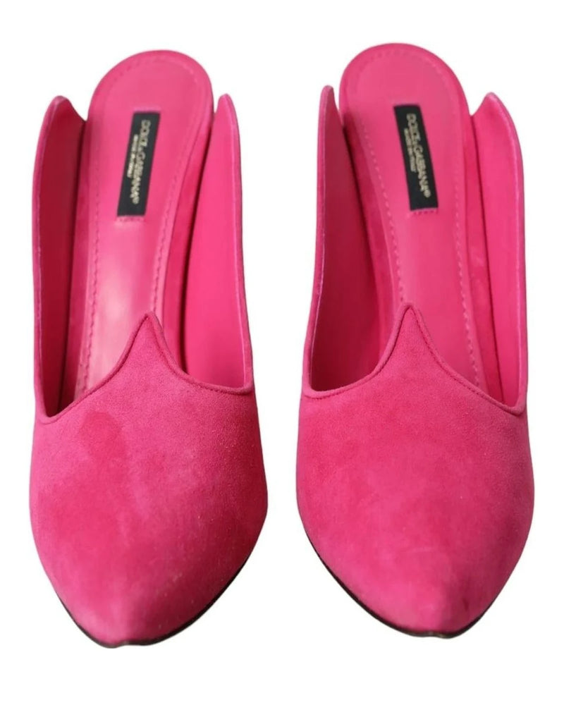 Dolce & Gabbana Mules in pink, Leather — view 3