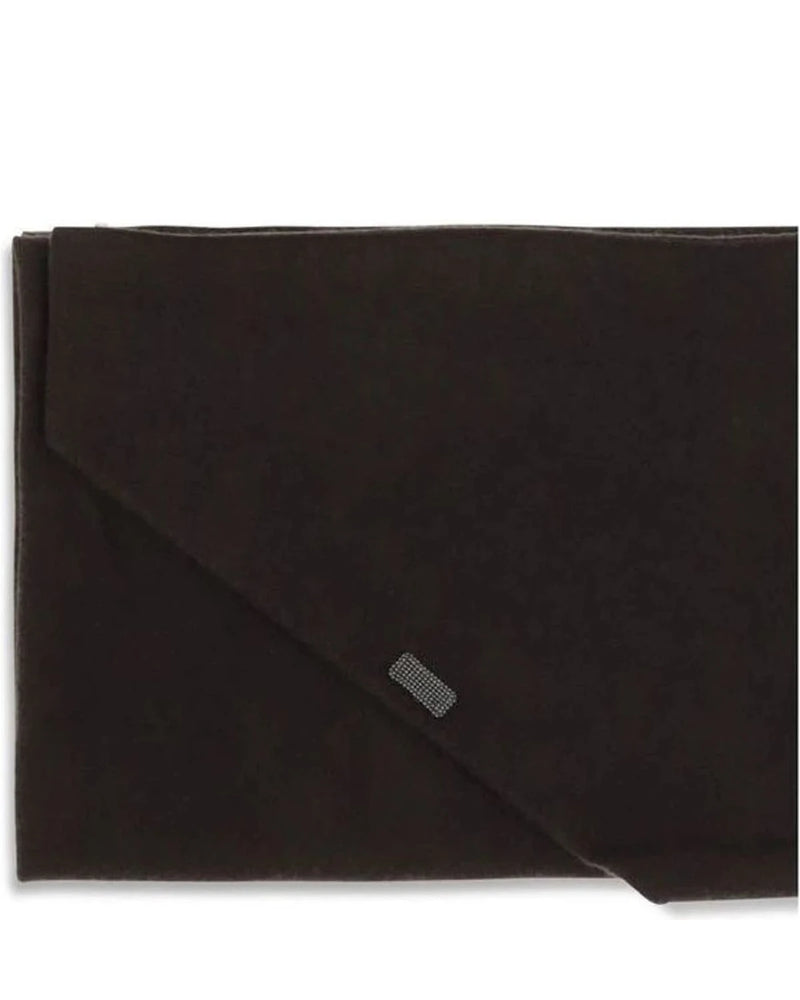 Brunello Cucinelli Scarves & Shawl in brown, Kashmir — view 3