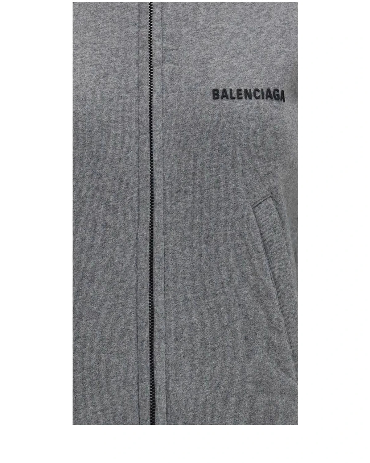Balenciaga Hoodie in gray, Cotton — view 3