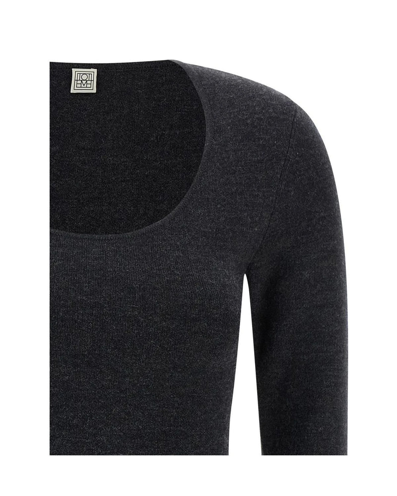 Toteme Cardigan in gray — view 3