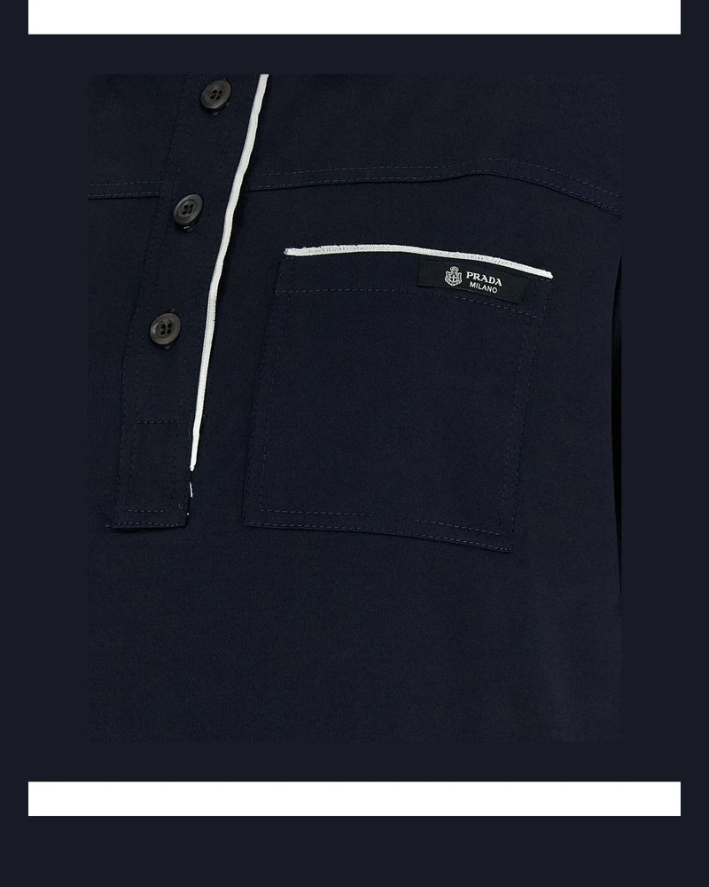 Prada Polo in navy — view 4