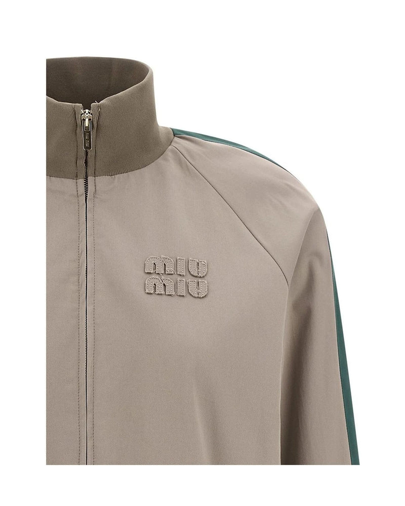 Miu Miu Track Jacket in gray — view 4