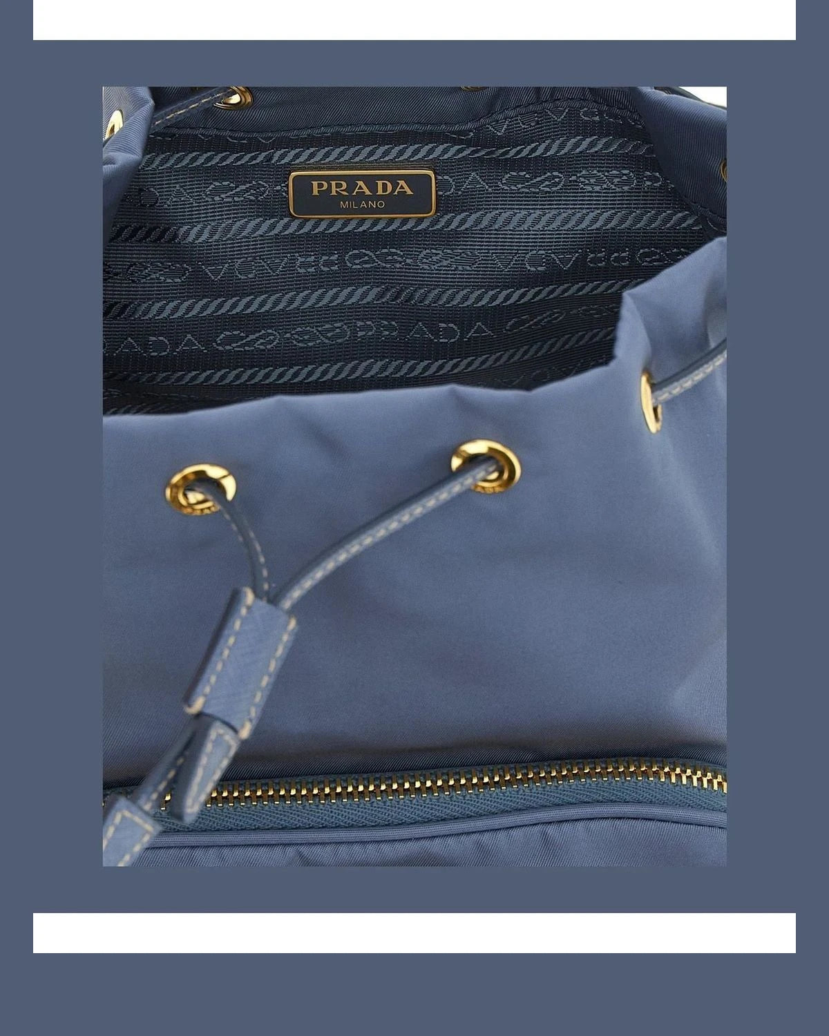 Prada Bucket Bag in blue — view 4