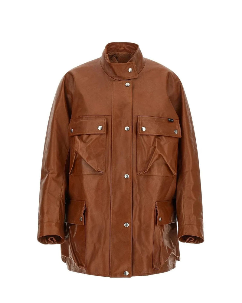 Prada Trucker Jacket in brown