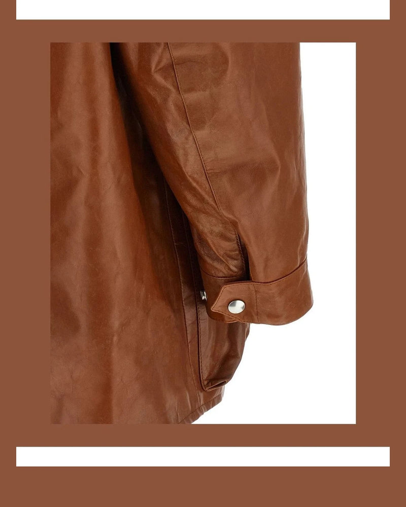 Prada Trucker Jacket in brown — view 4