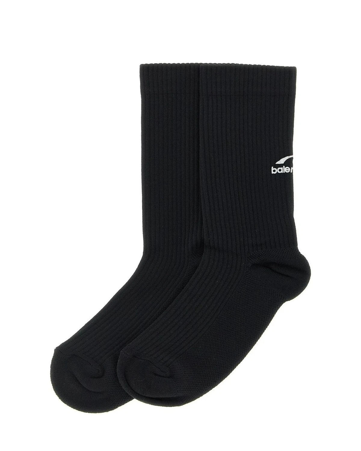 Balenciaga Crew Sock in black — view 2