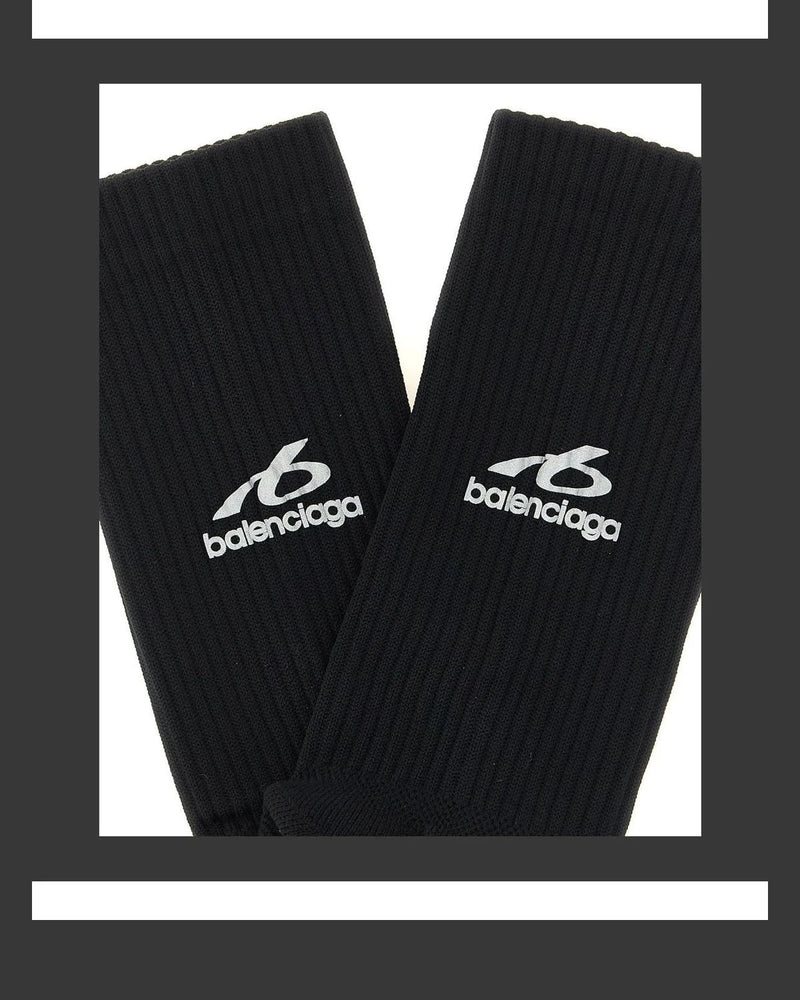 Balenciaga Crew Sock in black — view 3