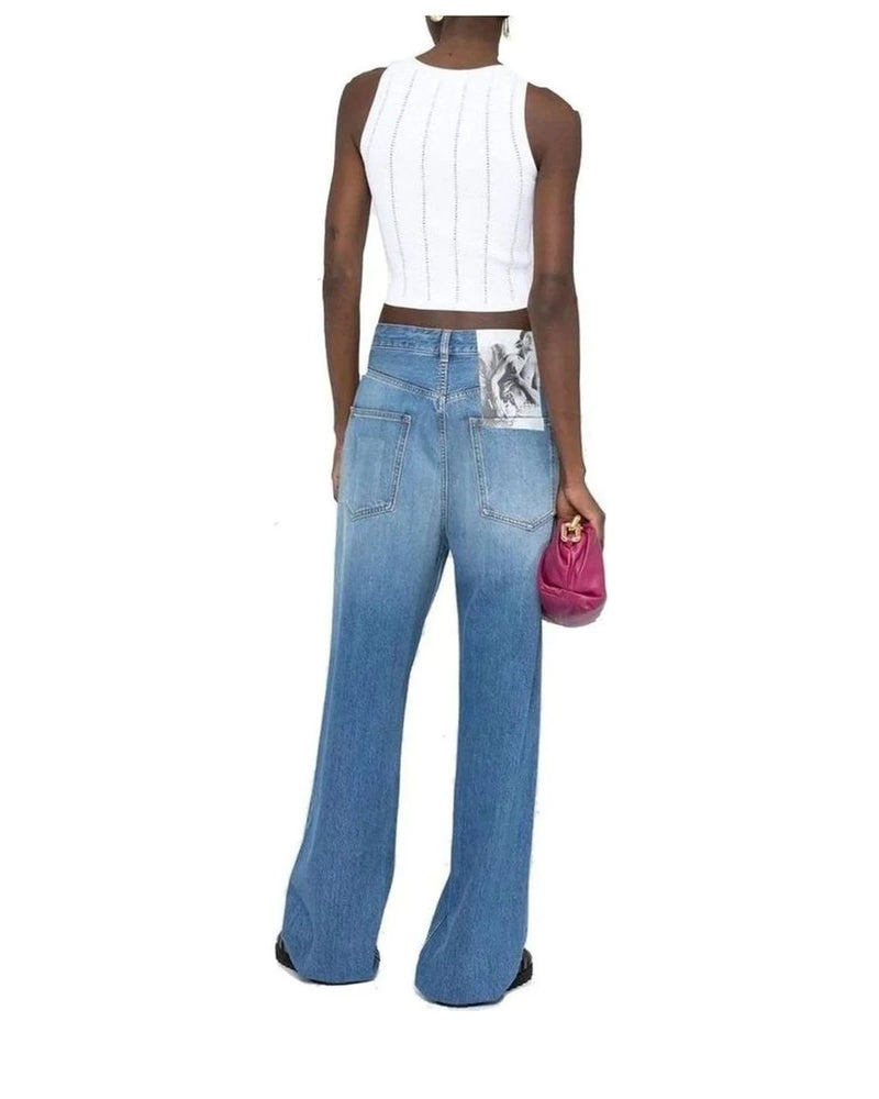 Valentino Garavani Jean in blue, Cotton — view 3