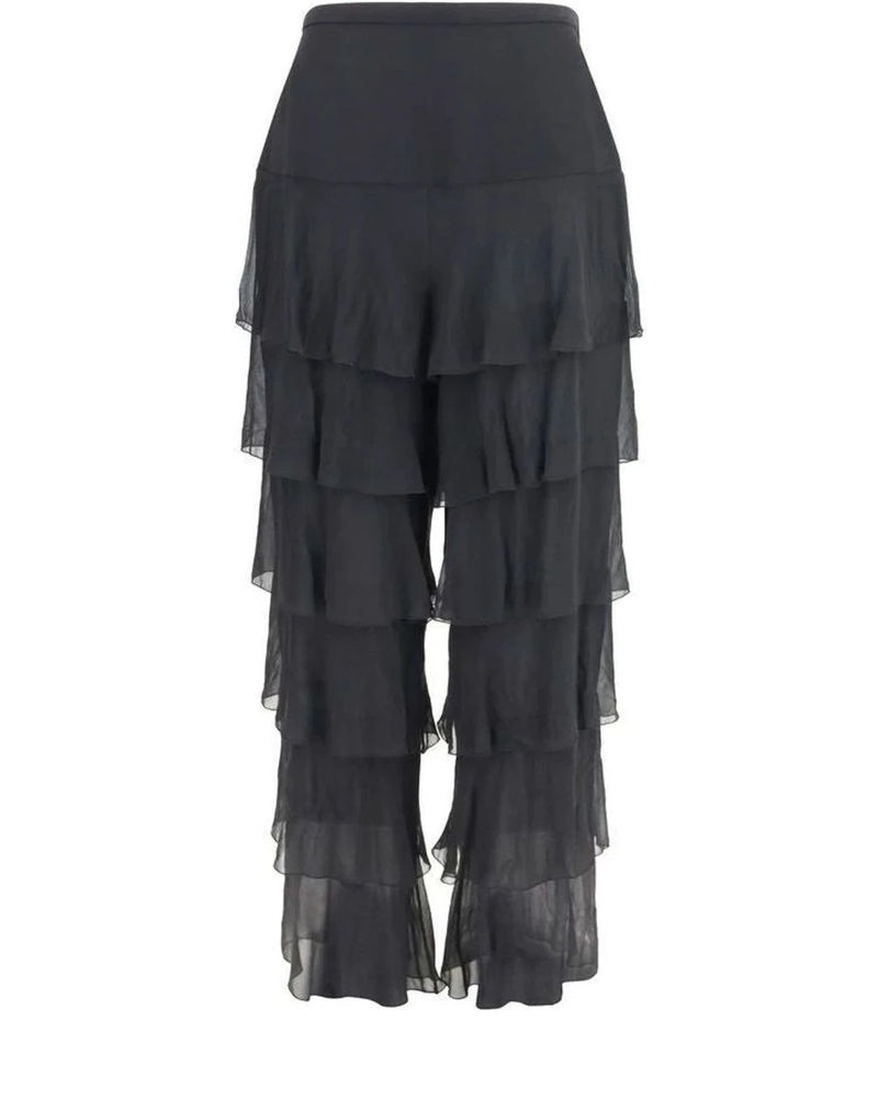 Valentino Garavani Palazzo Pant in black, Silk